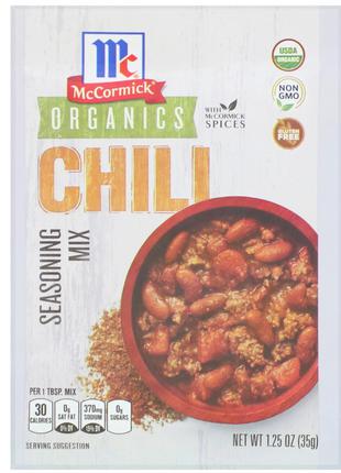 McCormick, Organic Seasoning Mix, Chili, 1.25 oz (35 g) Киев