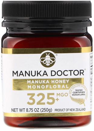 Manuka Doctor, монофлерный мед манука, MGO 325+, 250 г (8,75 у...