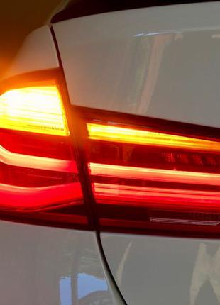 F30 BMW ліхтарі LED BMW Ф30 переробка в жовті повороти