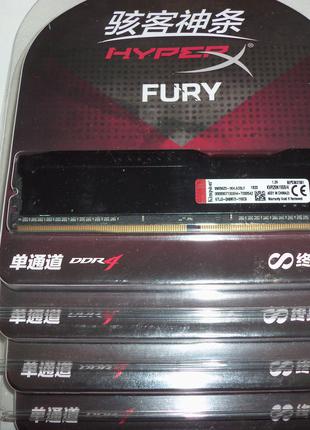 HyperX 4 GB DDR4 2666 MHz Black Fury - 4шт