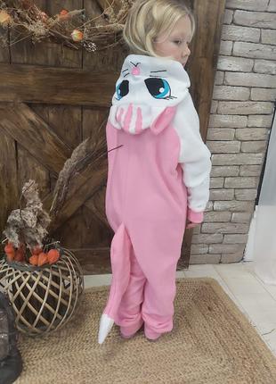 Пижама Кигуруми Розовая кошечка для девочки (LL-134-22)