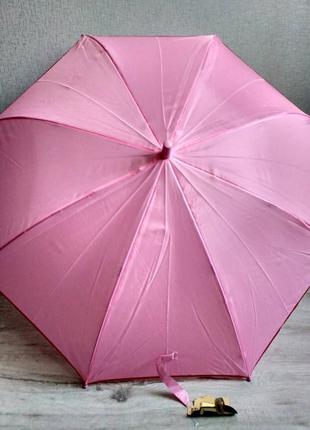 Детский подростковый зонт для девочек от 7 до 12 лет нежно-роз...