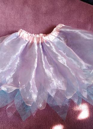 Юбочка для танцев из органзы,танцевальная юбка.карнавальная юбка