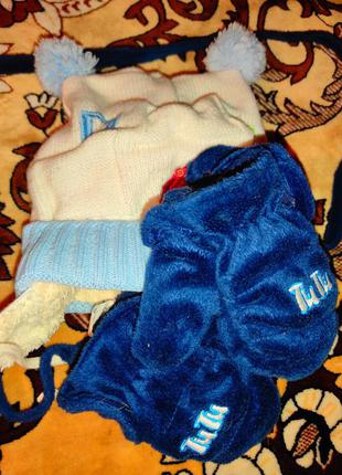 Набор шапка и рукавички для малыша