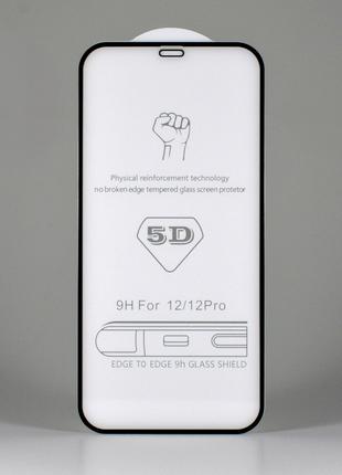Премиальное защитное стекло на Iphone 12 Pro клеевой слой по в...
