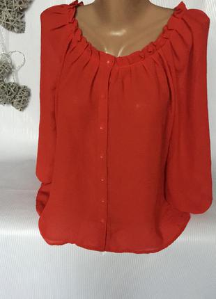 Шикарная красная блуза h&m