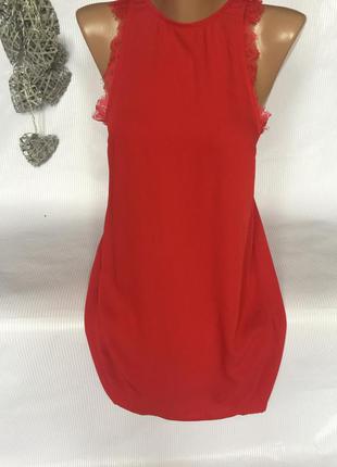 Шикарное красное платье h&m