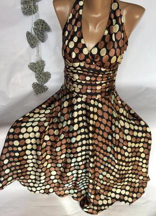 Шикарное  шелковое платье monsoon