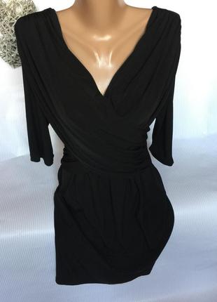 Шикарное чёрное платье barbara hulancki