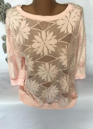 Шикарная нежная кофта  блуза ажур