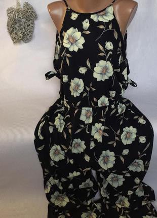 Шикарный комбинезон платье с открытыми плечами