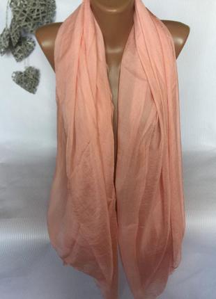 Шикарный нежно-розовый платок шёлк 100%
