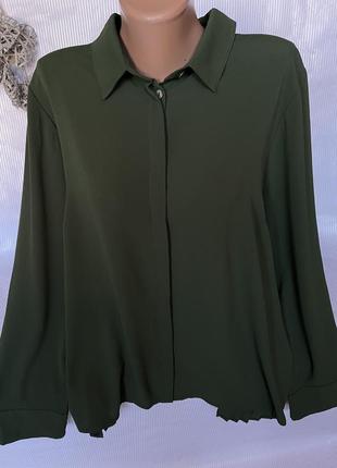 Роскошная зелёная блуза