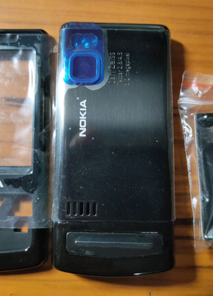 Корпус телефона Nokia 6500 slide-черный