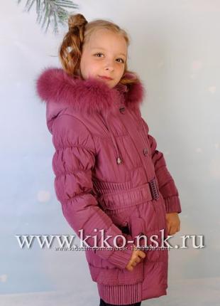 Розпродаж! Зимове пальто Кіко на дівчинку з хутром