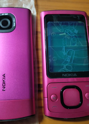 Корпус для Nokia 6700 slide, розовый_клавиатура.
