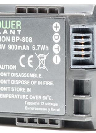 Акумулятор PowerPlant Canon BP-808 Chip 900mAh