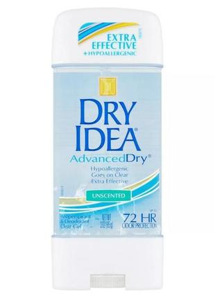 Американский гель-дезодорант-антиперспирант dry idea, без запа...