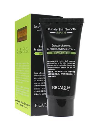 Крем-маска BIOAQUA Delicate Skin Smooth з бамбуковим вугіллям ...