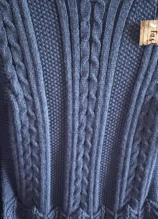 Новый стильный вязаный свитер 100%акрил
