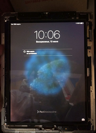 Дисплей iPad 2 матрица с дефектом пятна подсветки