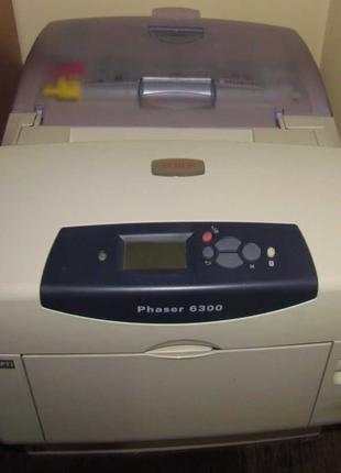 Лазерний кольоровий принтер Xerox Phaser 6300 і комплект 4 нових.