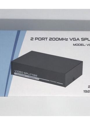 Коммутатор VGA 1*2 разветвитель аналогового видеосигнала