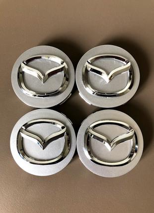 Колпачки заглушки на литые диски Мазда Mazda 56мм G22C-37-190A