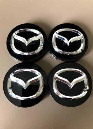 Колпачки заглушки на литые диски Мазда Mazda 56мм  G22C-37-190A