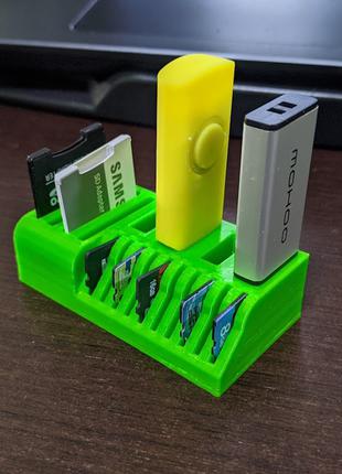 Органайзер для хранения USB, SD и microSD флешек