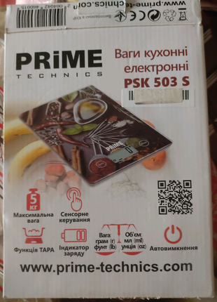 Кухонные весы новые prime