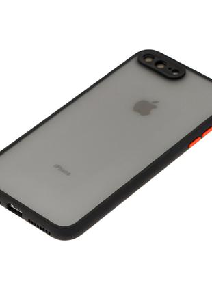 Противоударный матовый чехол для iPhone 7 8 Plus Черный