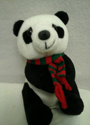 Мягкая игрушка мишка панда в шарфе  привезён с Европы