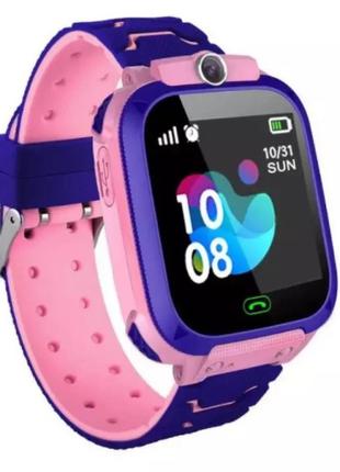 Детские Смарт часы с GPS S12 Розовые Smart Baby Watch Умные часы