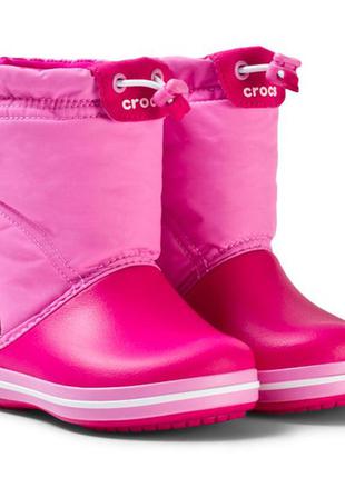 Дитячі чоботи crocs crocband lodgepoint snow boots, 100% ориг...