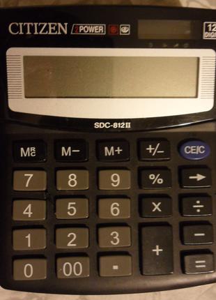12-ти розрядний калькулятор Citizen SDС-812 II