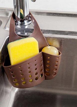 Підвісний органайзер для губок Sink Tidy Brown