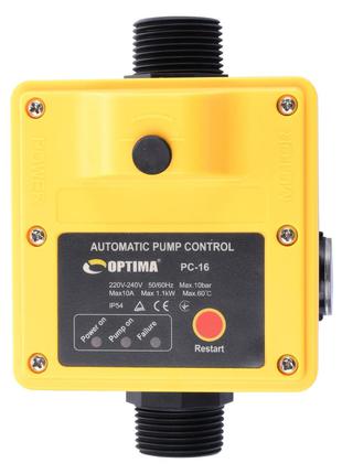 Реле давления воды Optima PC16 (1,1 кВт) контроллер / автоматика