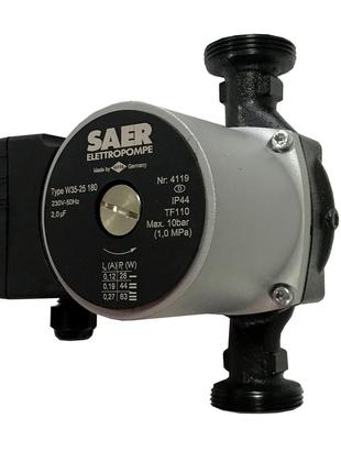Насос циркуляционный для отопления SAER W 35-25 180 мм (63 Вт,...