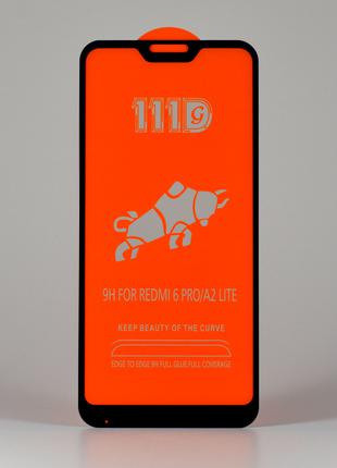 Защитное стекло для Xiaomi Mi A2 lite 111D клеевой слой по все...