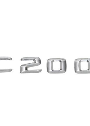 Хромированная Эмблема Шильдик надпись C200 Мерседес Mercedes