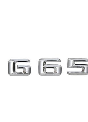 Хромированная Эмблема Шильдик надпись G65 Мерседес Mercedes