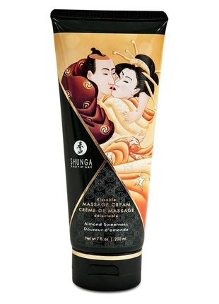 Съедобный массажный крем Shunga Kissable Massage Cream - Almon...