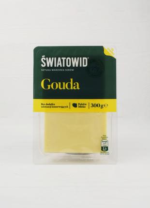 Сир Swiatowid Gouda нарізаний пластинами 300гр (Польща)