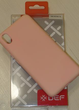 Чехол DEF для Xiaomi Redmi 7A Nano silicone коралл УЦЕНКА 0572