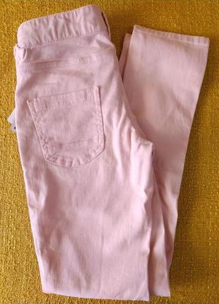 Персикові стрейчеві штани на дівчинку, рр.128, 140