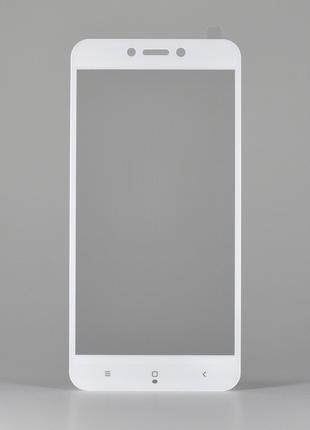 Защитное стекло на Xiaomi Redmi 4X белое
