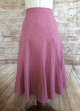 Винтажная юбка  с необычной отделкой со складками ridella 1980 г
