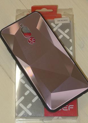 Чохол DEF для Xiaomi Redmi 8 Diamond Glass фіолетовий 0581