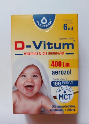 D-vitum двітум 400 на 100 застосувань вітамін д для немовлят,н...